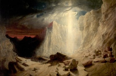 The Israelites Led by the Pillar of Fire by Night, c.1845 by William West